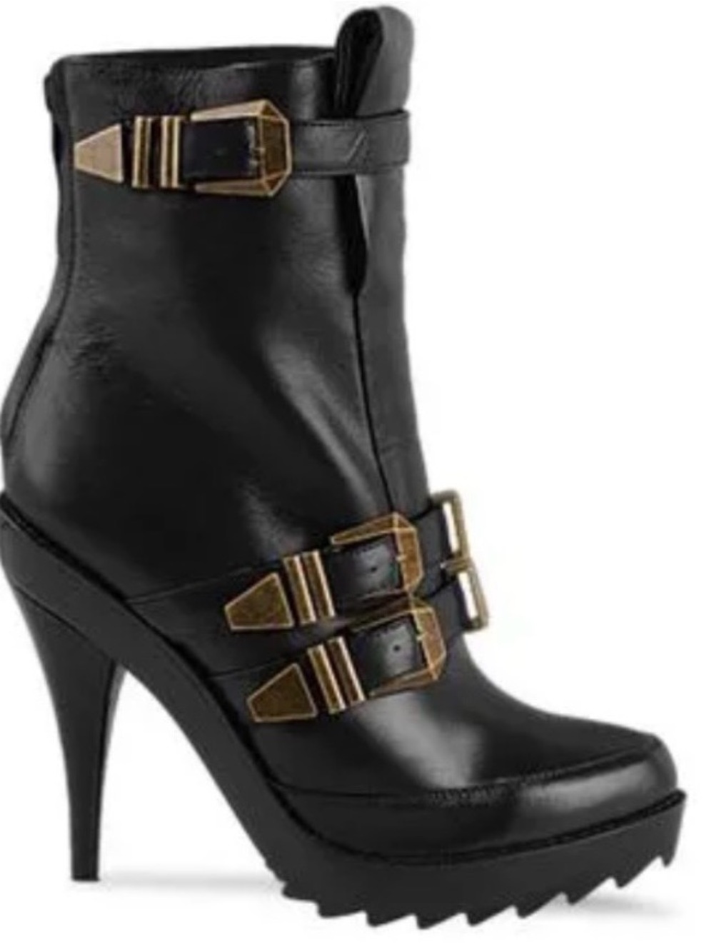 Archival Jeffrey Campbell Morrow Leather Platform Boots – NWOB – Size 9